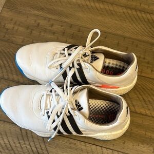Adidas Men's White and Black Athletic Shoes